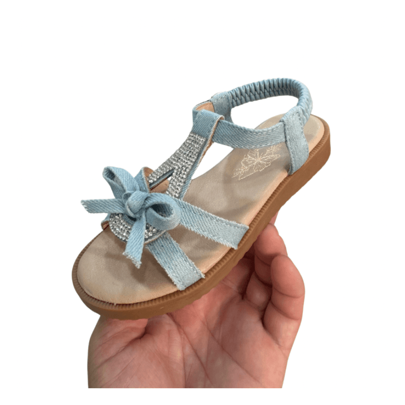 Sandales Fille avec Nœud et Strass  — Doremi