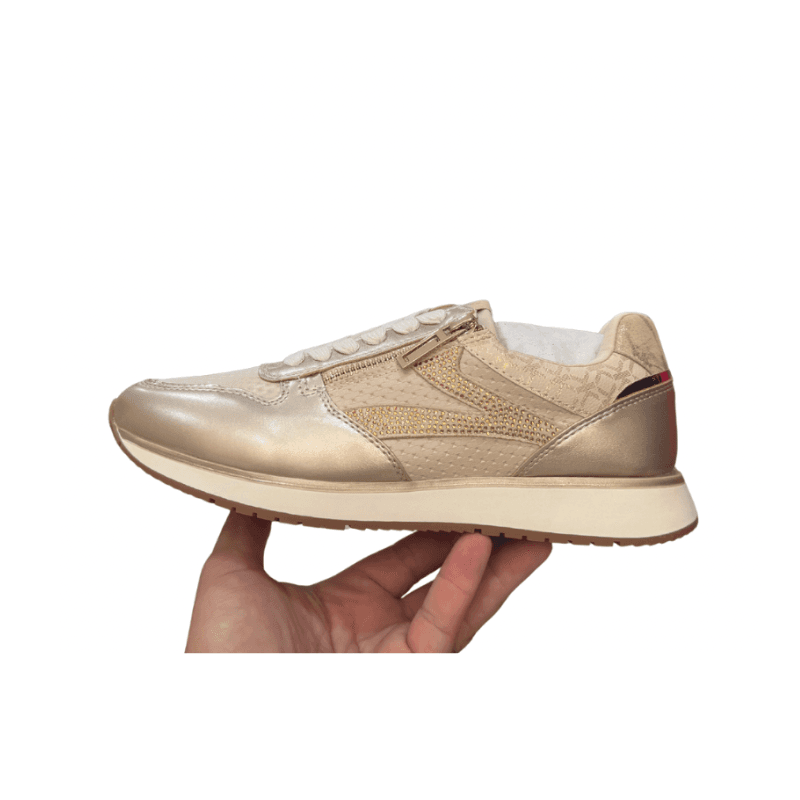 Basket Fille Dorée Runner Zip Doré 36-41