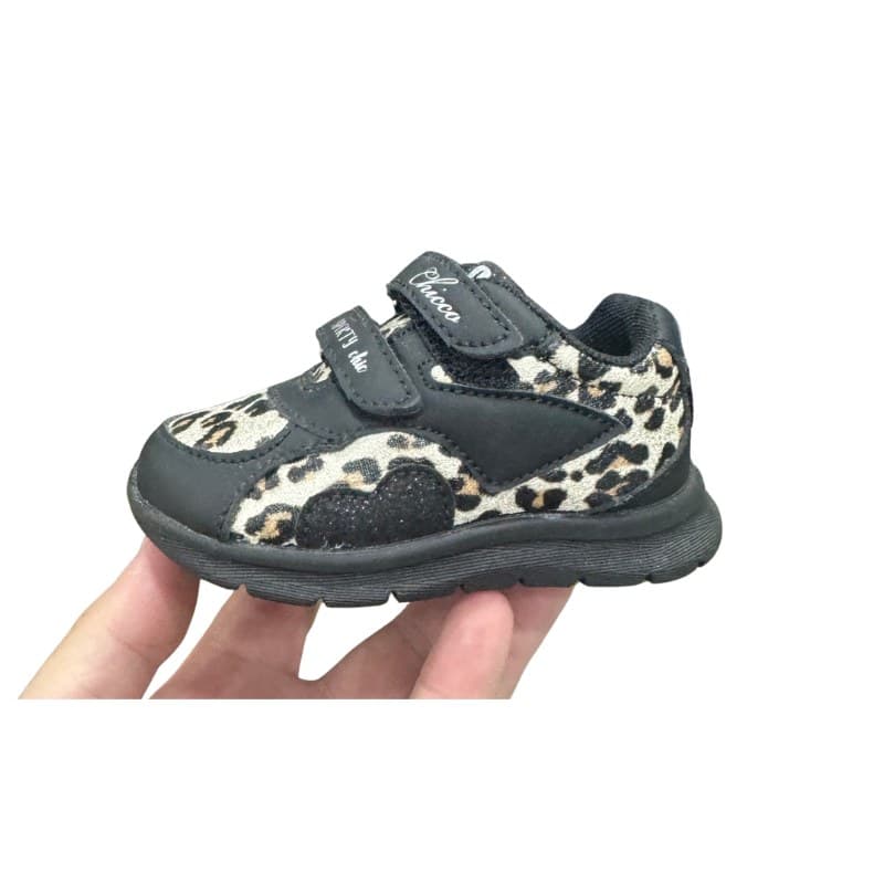 Baskets bébé fille Chicco léopard et noir Sporty Chic