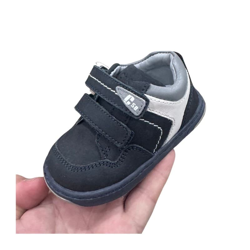 Baskets bébé garçon Chicco bleu marine et gris