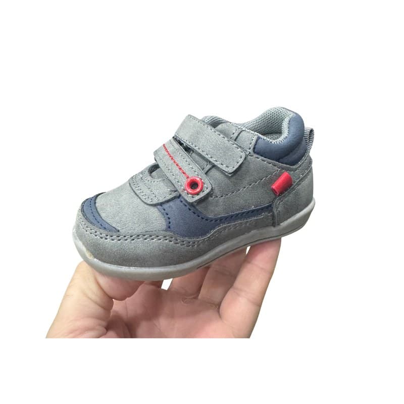 Baskets bébé garçon Chicco gris et bleu marine