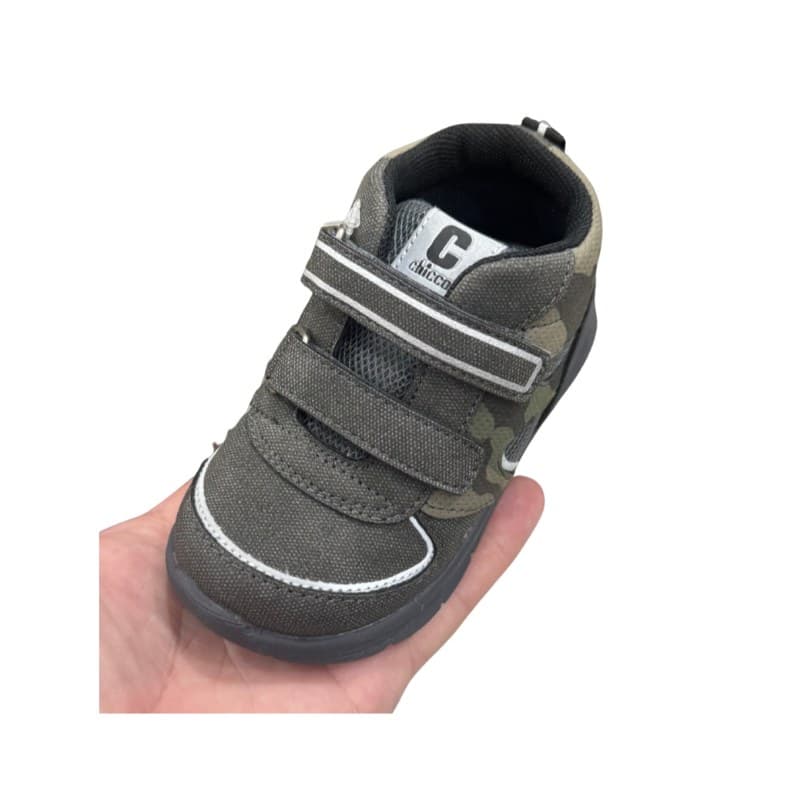 Baskets montantes bébé garçon Chicco camouflage gris