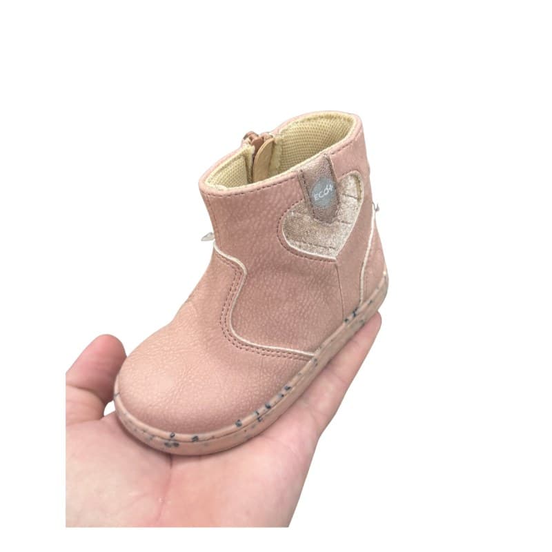 Bottines bébé fille Chicco rose cœur