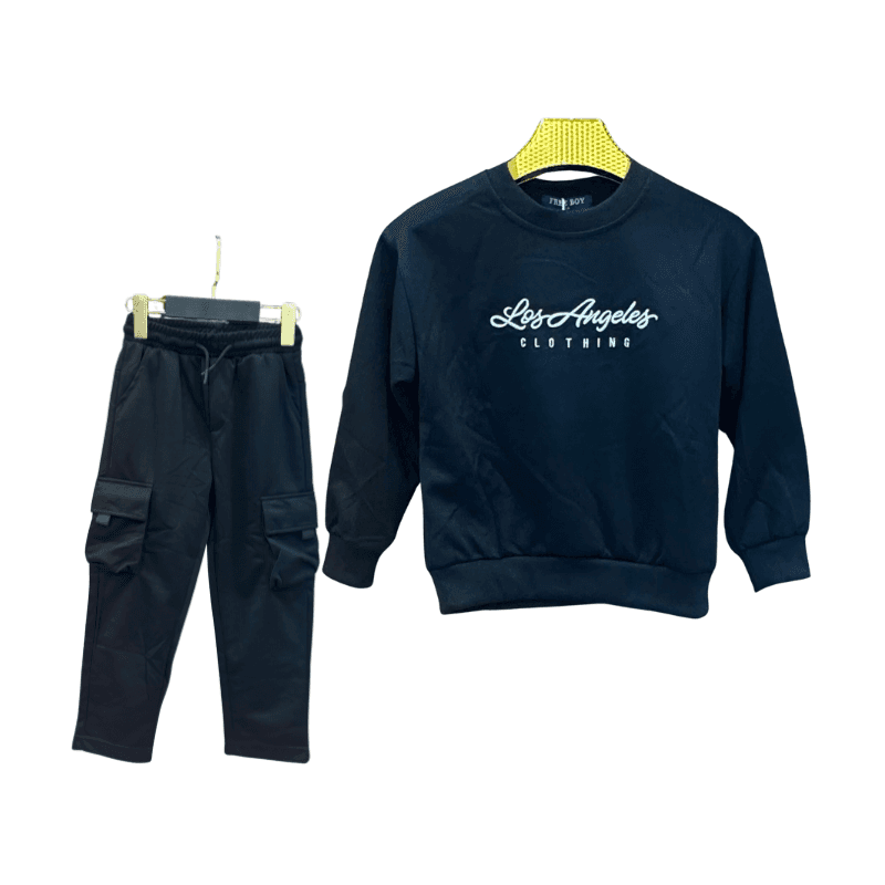 Ensemble garçon sweat Los Angeles – Bleu marine