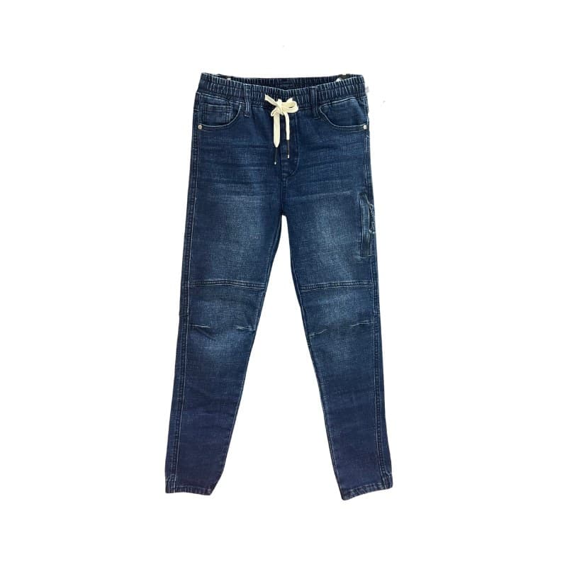 Jean jogger garçon taille élastique à cordon