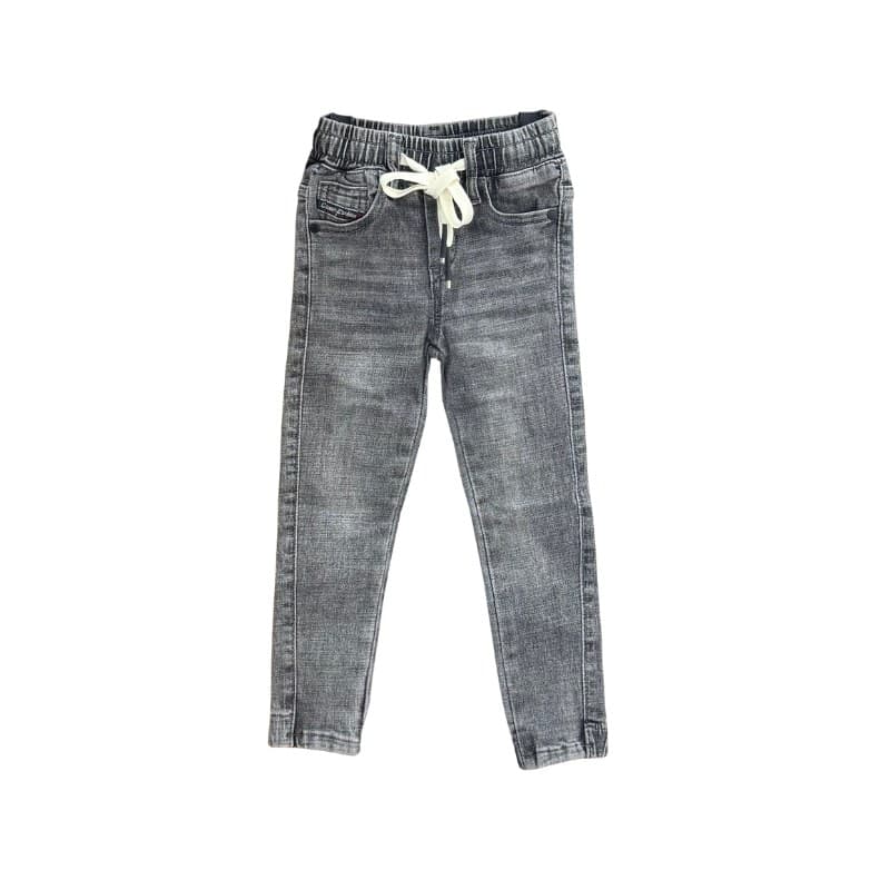 Jean jogger petit garçon taille élastique à cordon 2-6 ans