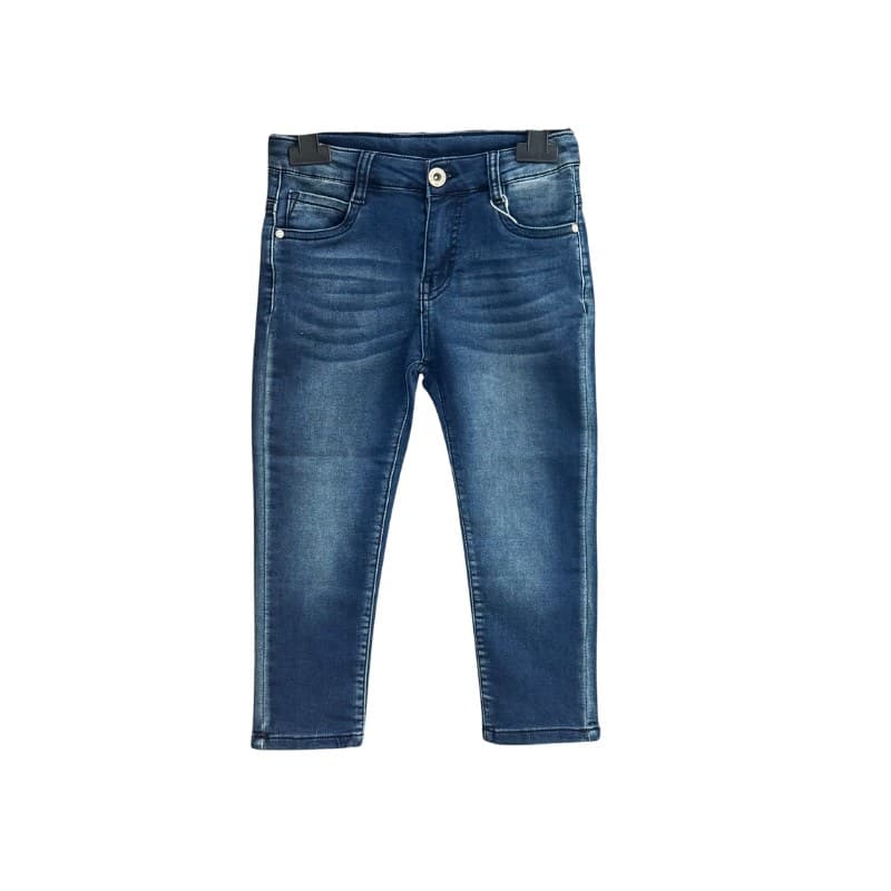 Jean slim garçon stretch – Bleu délavé