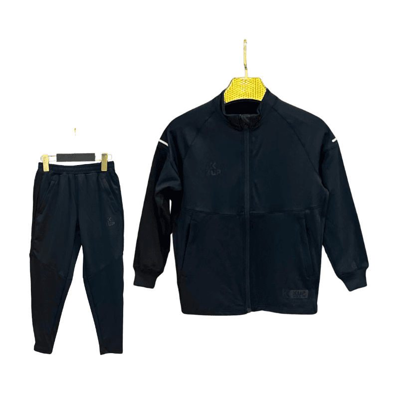 Jogging garçon col montant – Noir