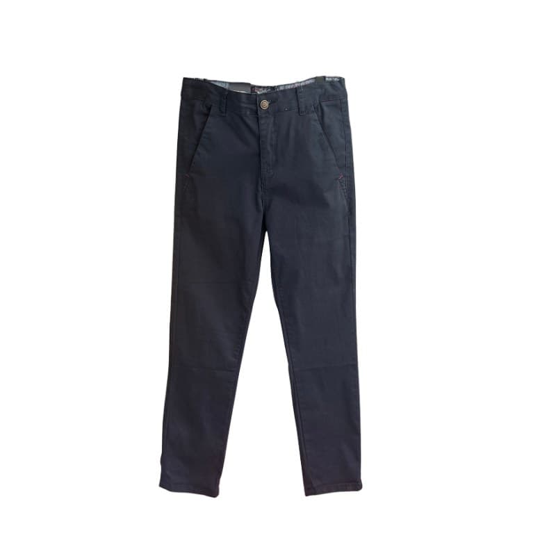 Pantalon chino garçon en toile – Noir