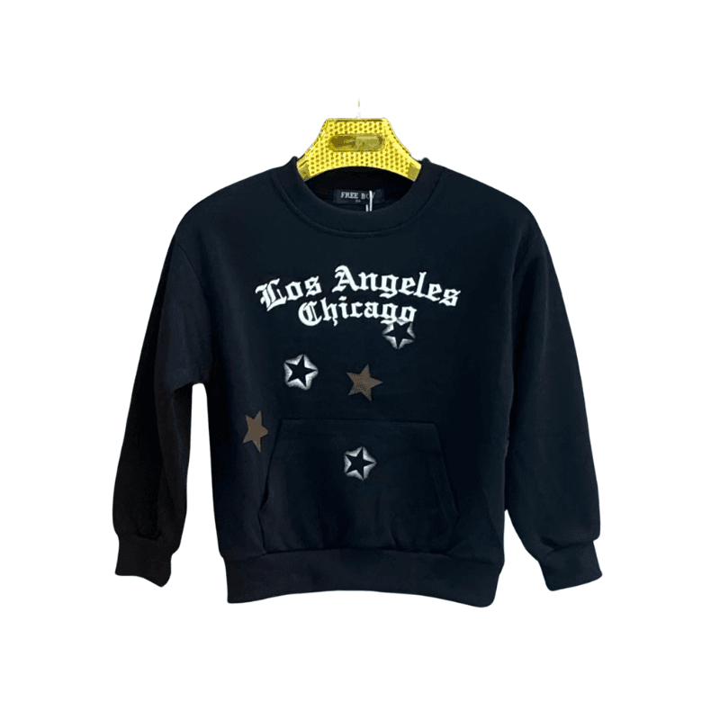 Sweat garçon Free Boy Los Angeles – Bleu marine