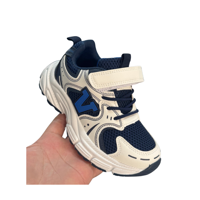 Basket Garçon VT Sport Noir & Bleu