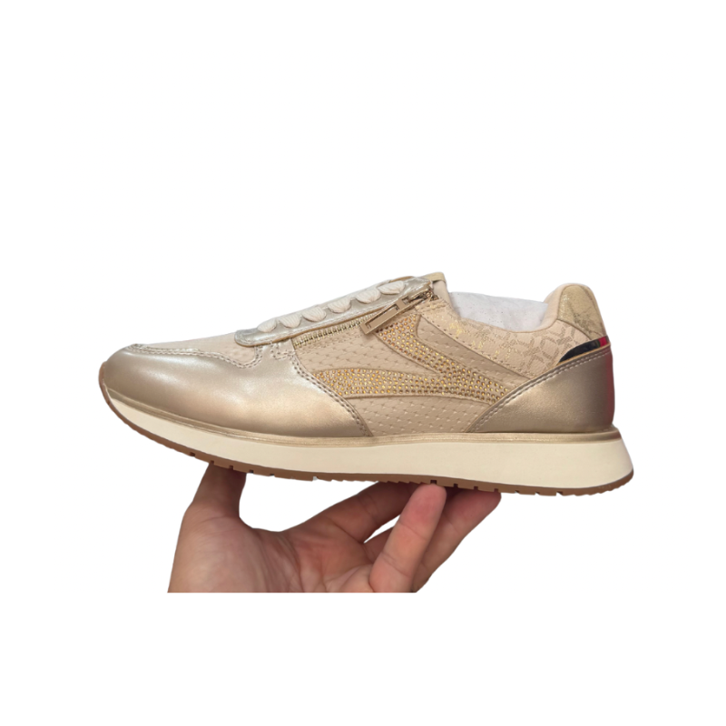 Basket Fille Dorée Runner Zip Doré 36-41