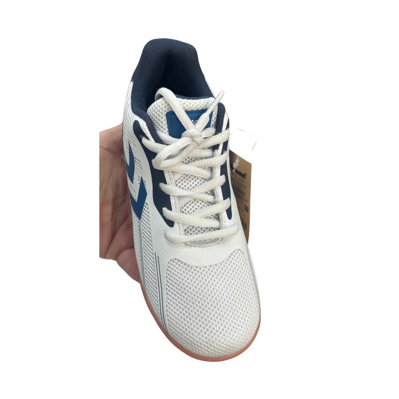 حذاء رياضي أولاد Hummel للصالات أبيض وأزرق