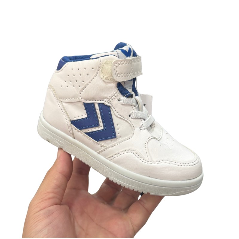 Baskets montantes enfant Hummel blanc et bleu
