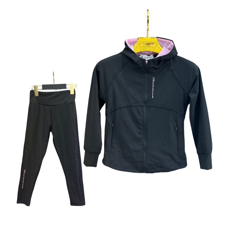 Ensemble sport fille Christian Lacroix veste + legging – Noir