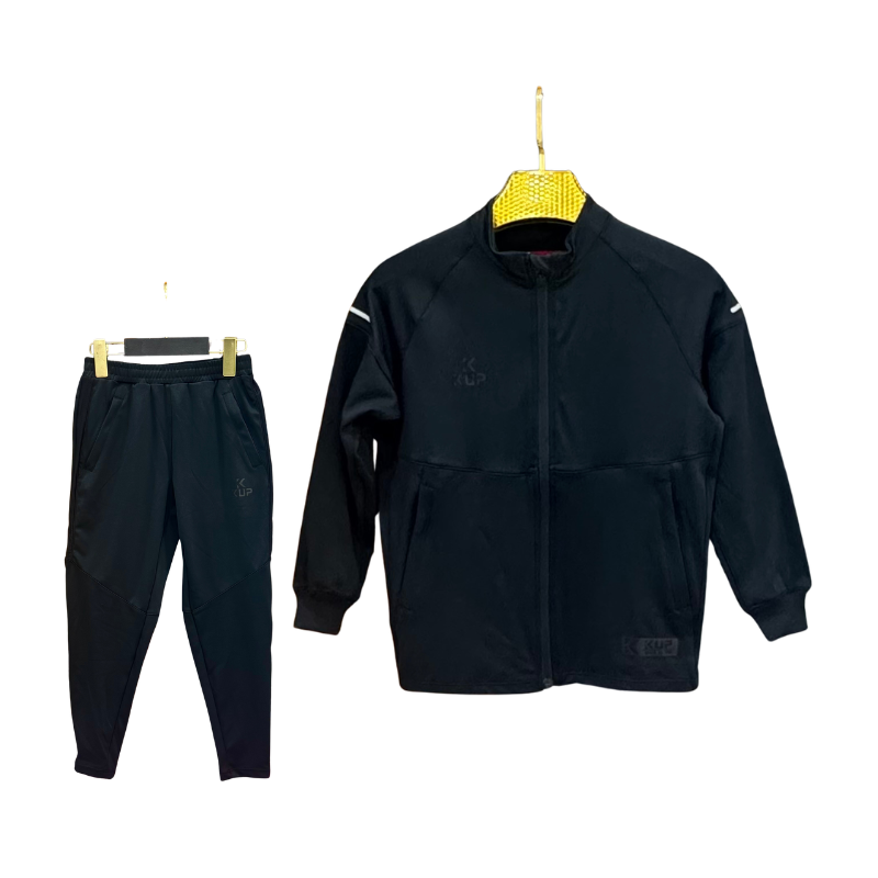 Jogging garçon col montant – Noir