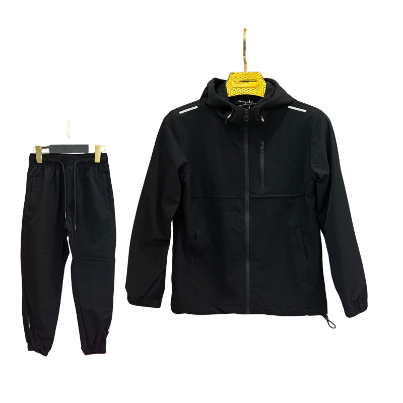 Jogging garçon softshell – Noir
