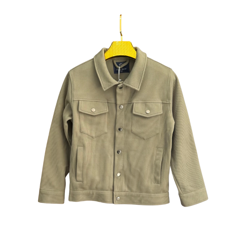 Veste garçon côtelée – Kaki
